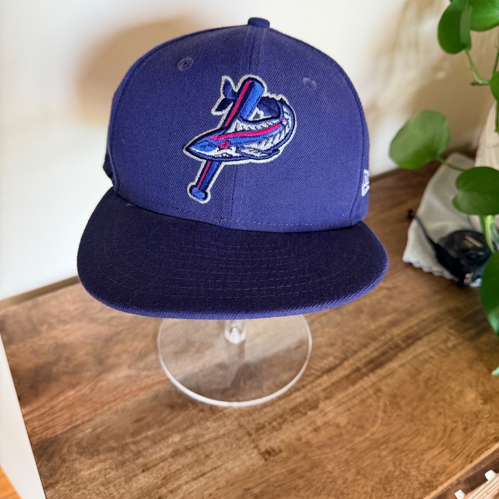 Pensacola Blue Wahoos Hatā MiLB Minor League New Era 59Fifty Size 7 Fan Gear